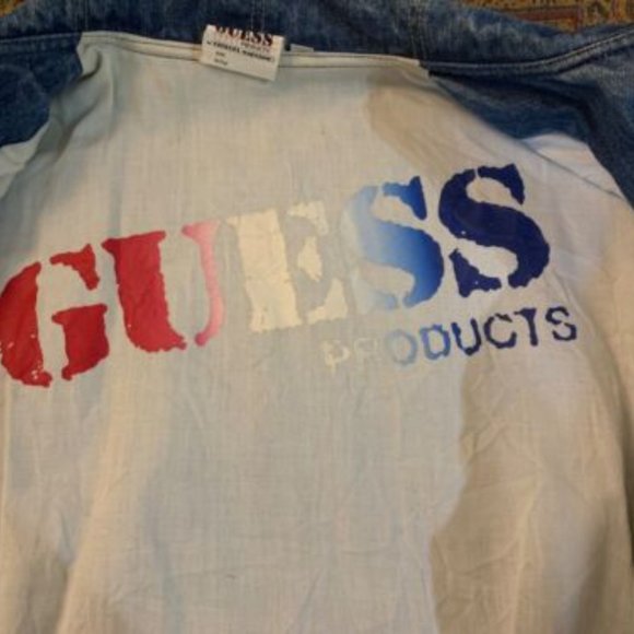 Vintage Rare GUESS Georges Marciano Jean Jacket 1980s - Picture 11 of 11